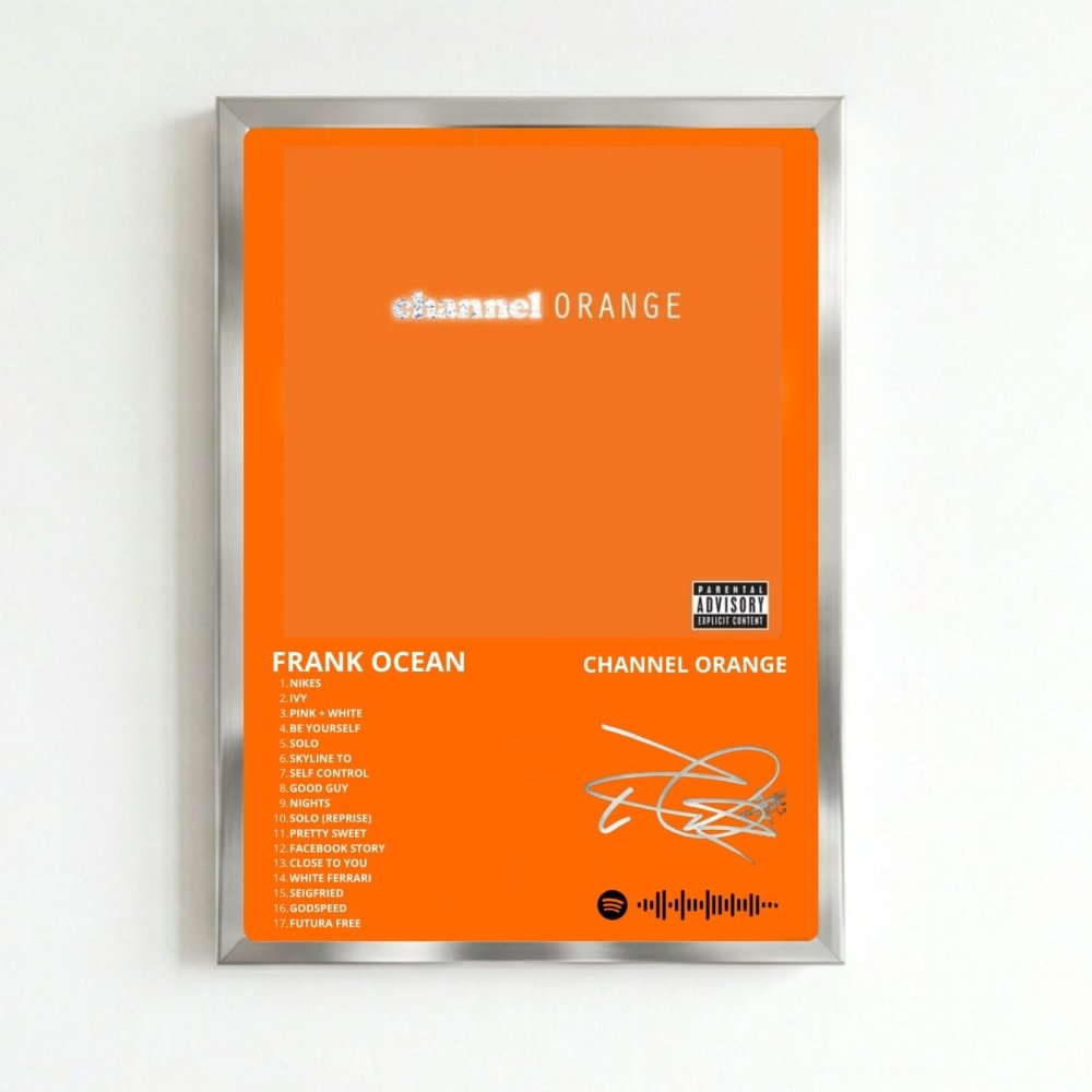 Frank Ocean - Channel Orange Poster with Frame - Vibes DistrictFrank Ocean - Channel Orange Poster with Frame SilverVibes District