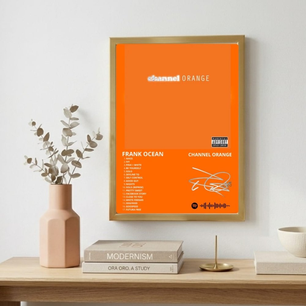 Frank Ocean - Channel Orange Poster with Frame - Vibes DistrictFrank Ocean - Channel Orange Poster with Frame BiancoVibes District