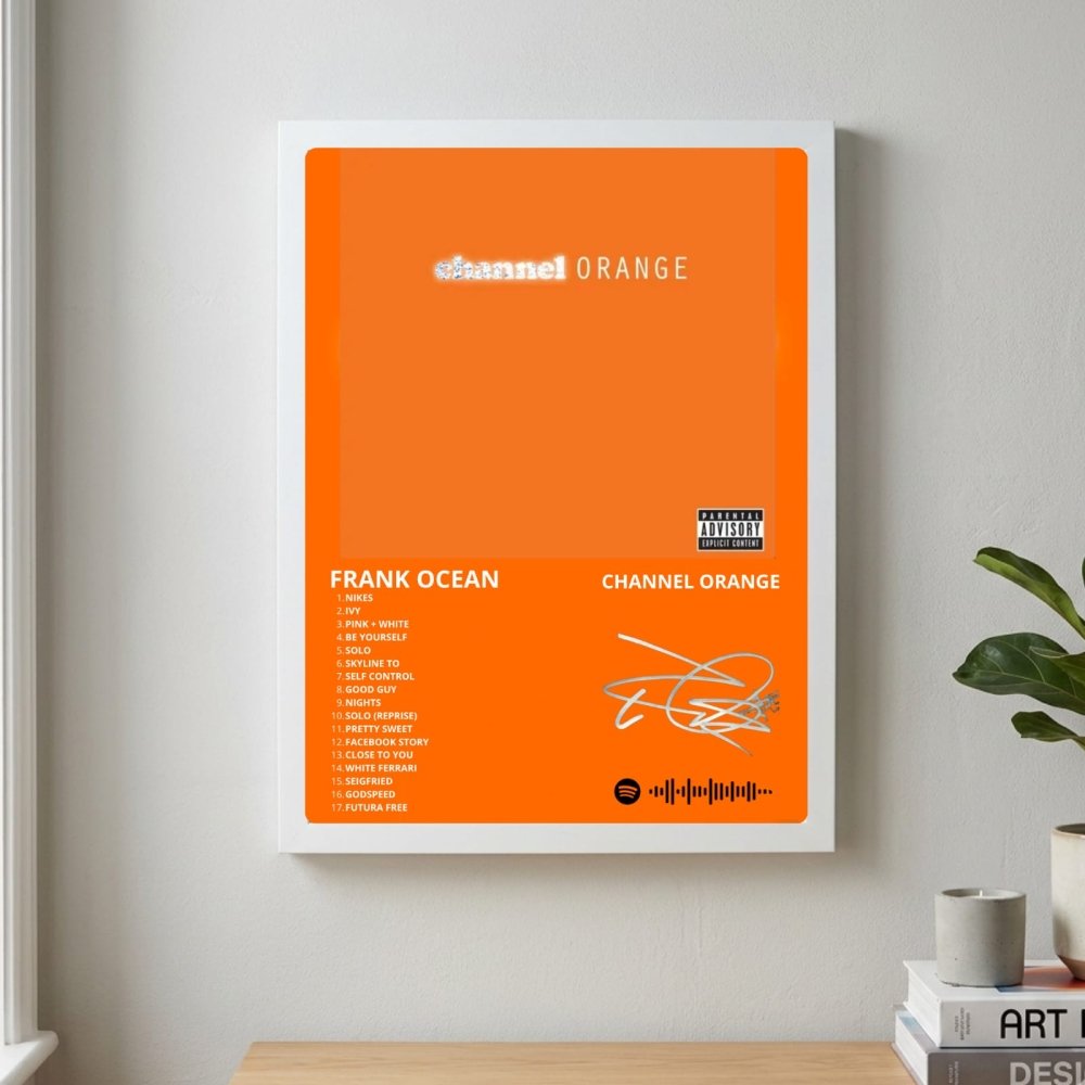 Frank Ocean - Channel Orange Poster with Frame - Vibes DistrictFrank Ocean - Channel Orange Poster with Frame BiancoVibes District