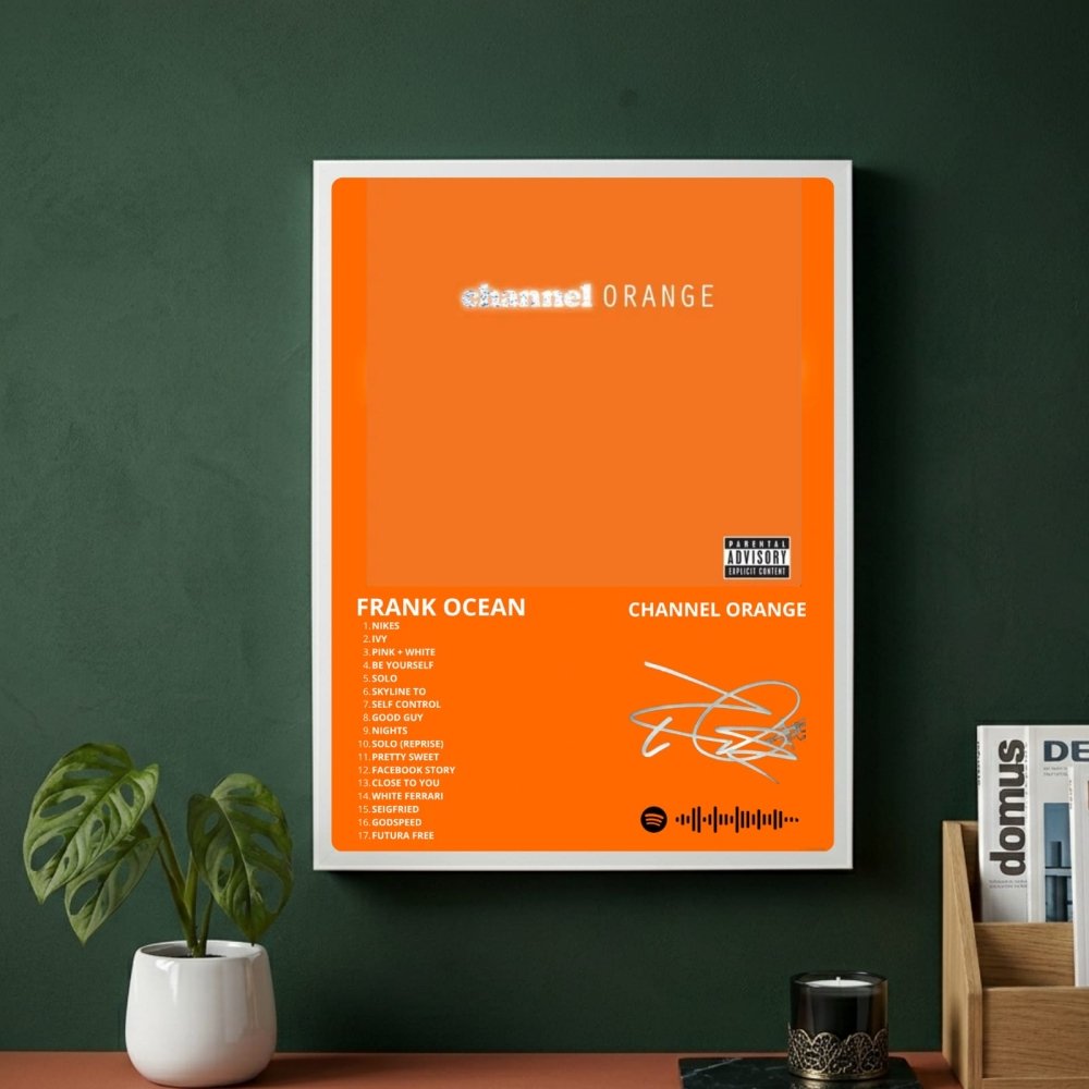 Frank Ocean - Channel Orange Poster with Frame - Vibes DistrictFrank Ocean - Channel Orange Poster with Frame BiancoVibes District