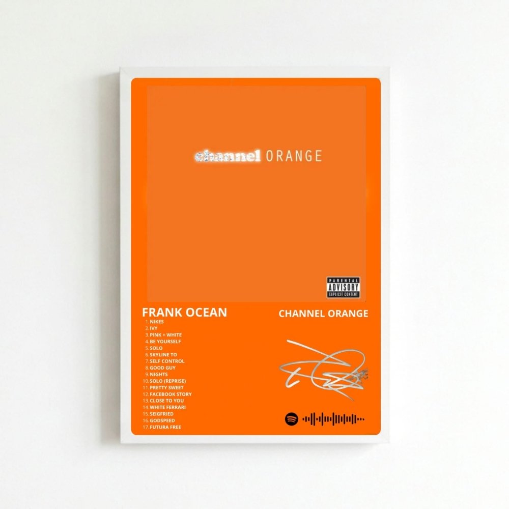 Frank Ocean - Channel Orange Poster with Frame - Vibes DistrictFrank Ocean - Channel Orange Poster with Frame BiancoVibes District