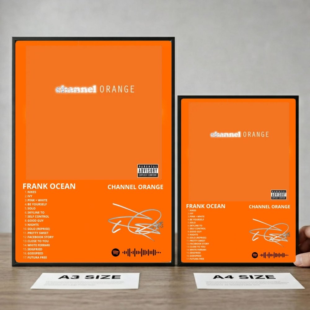 Frank Ocean - Channel Orange Poster with Frame - Vibes DistrictFrank Ocean - Channel Orange Poster with Frame BiancoVibes District