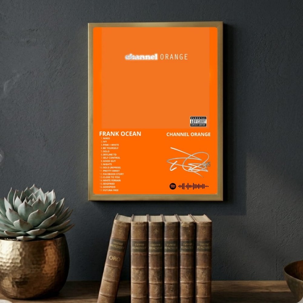 Frank Ocean - Channel Orange Poster with Frame - Vibes DistrictFrank Ocean - Channel Orange Poster with Frame BiancoVibes District