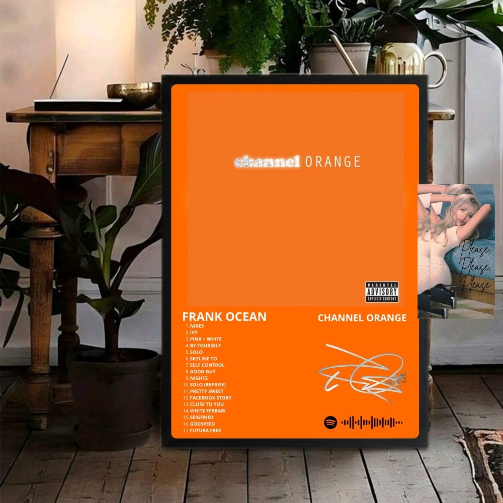 Frank Ocean - Channel Orange Poster with Frame - Vibes DistrictFrank Ocean - Channel Orange Poster with Frame BiancoVibes District