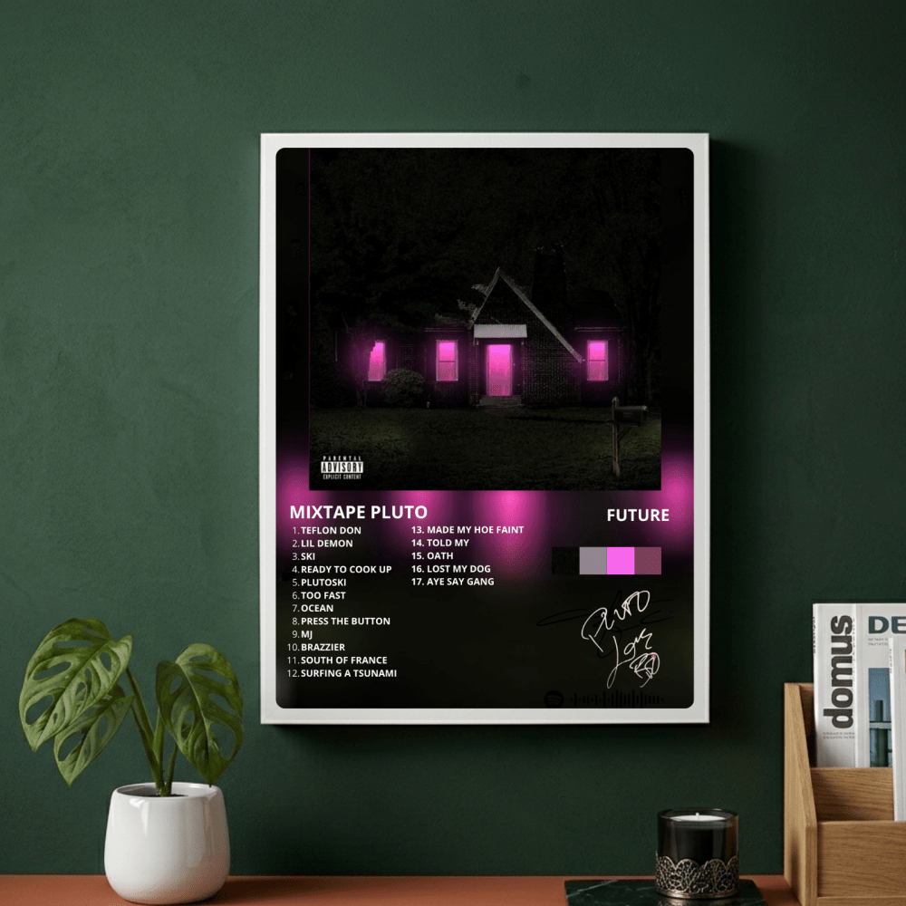 Future - Mixtape Pluto Poster with Frame - Vibes DistrictFuture - Mixtape Pluto Poster with Frame GoldVibes District