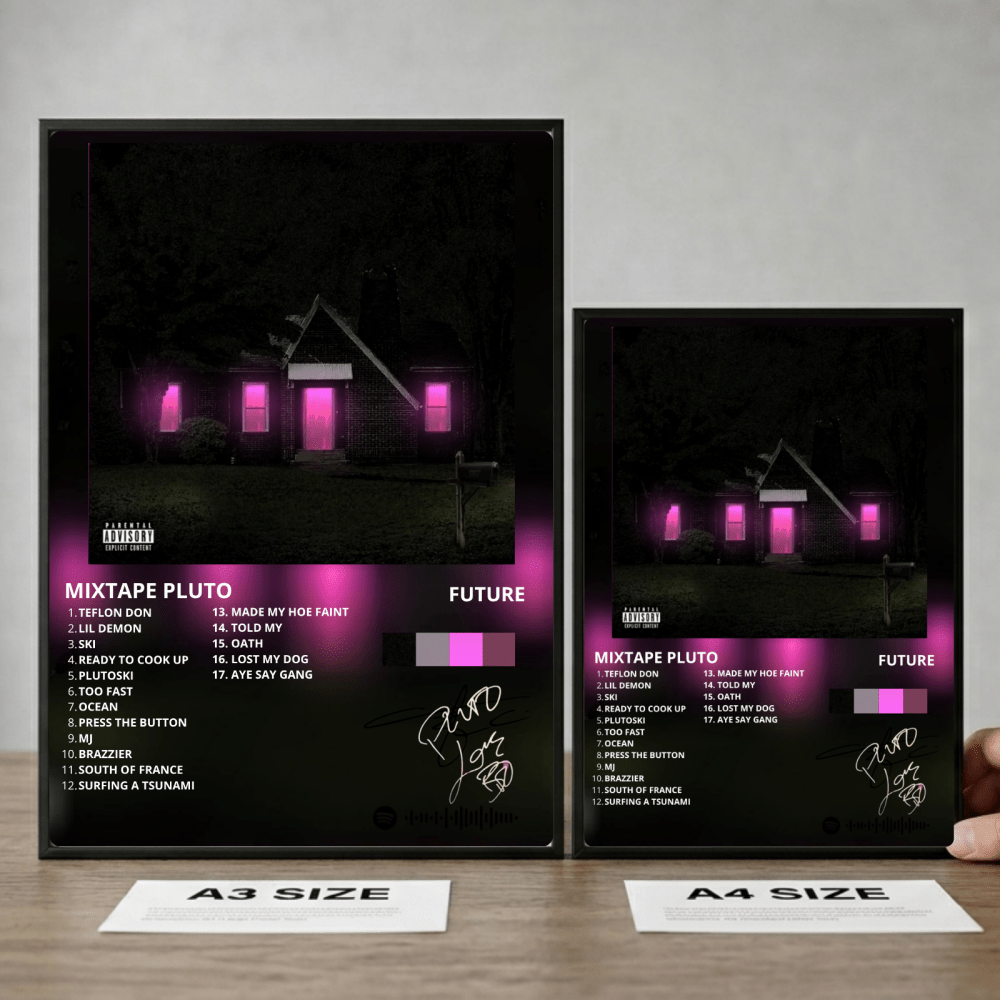 Future - Mixtape Pluto Poster with Frame - Vibes DistrictFuture - Mixtape Pluto Poster with Frame GoldVibes District