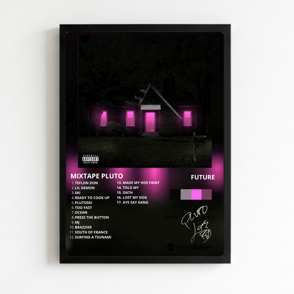 Future - Mixtape Pluto Poster with Frame - Vibes DistrictFuture - Mixtape Pluto Poster with Frame NeroVibes District