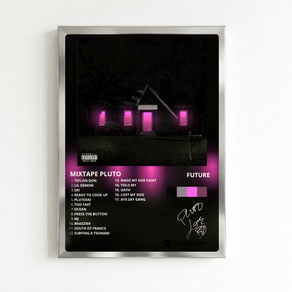 Future - Mixtape Pluto Poster with Frame - Vibes DistrictFuture - Mixtape Pluto Poster with Frame SilverVibes District
