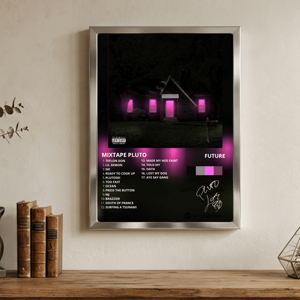 Future - Mixtape Pluto Poster with Frame - Vibes DistrictFuture - Mixtape Pluto Poster with Frame GoldVibes District