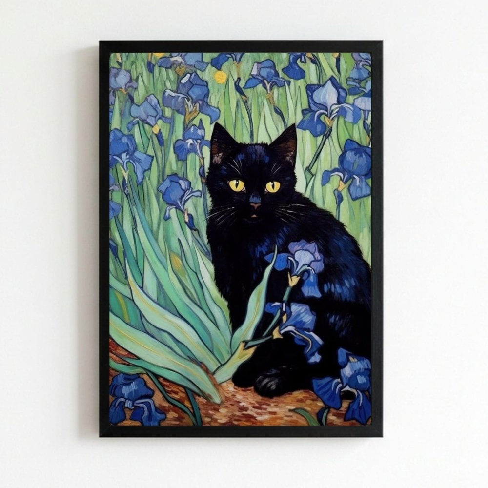 gatto quadro - Vibes Districtgatto quadro poster NeroVibes District
