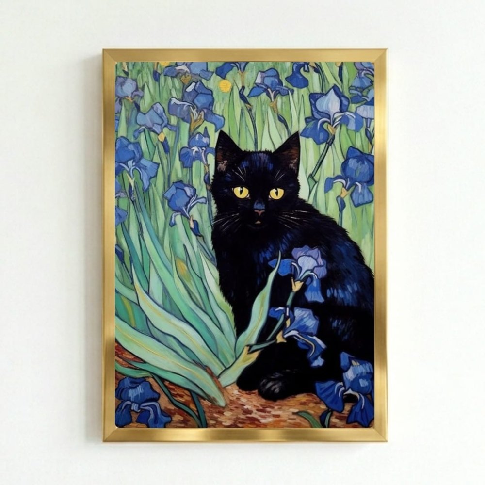 gatto quadro - Vibes Districtgatto quadro poster GoldVibes District