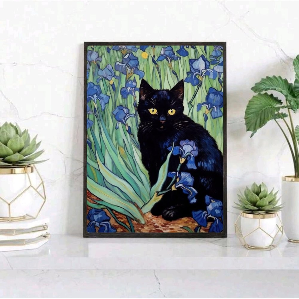 gatto quadro - Vibes Districtgatto quadro poster BiancoVibes District