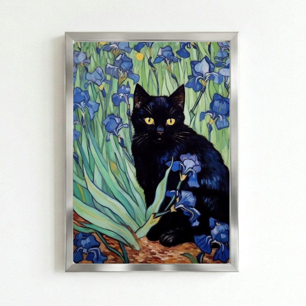 gatto quadro - Vibes Districtgatto quadro poster SilverVibes District