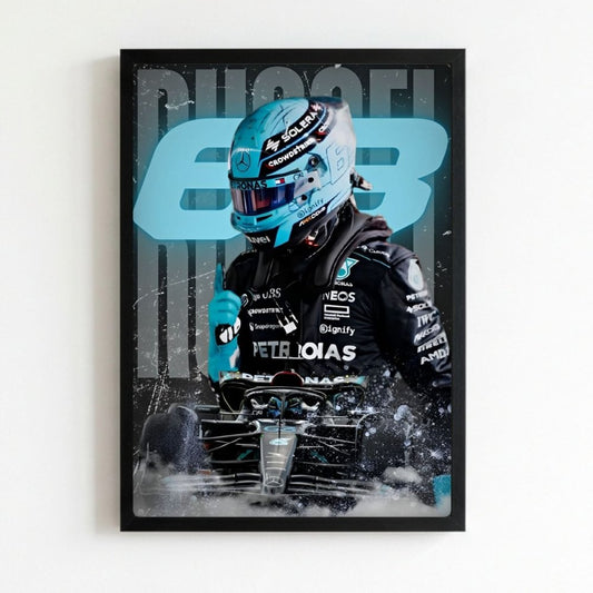 George russell, mercedes f1 - Vibes DistrictGeorge russell, mercedes f1 poster NeroVibes District