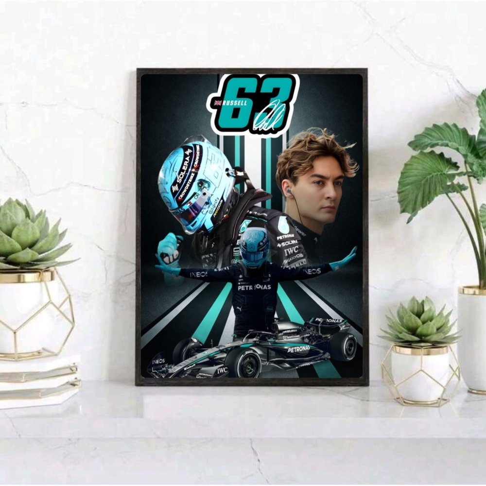 george russell mercedes f1 - Vibes Districtgeorge russell mercedes f1 poster BiancoVibes District