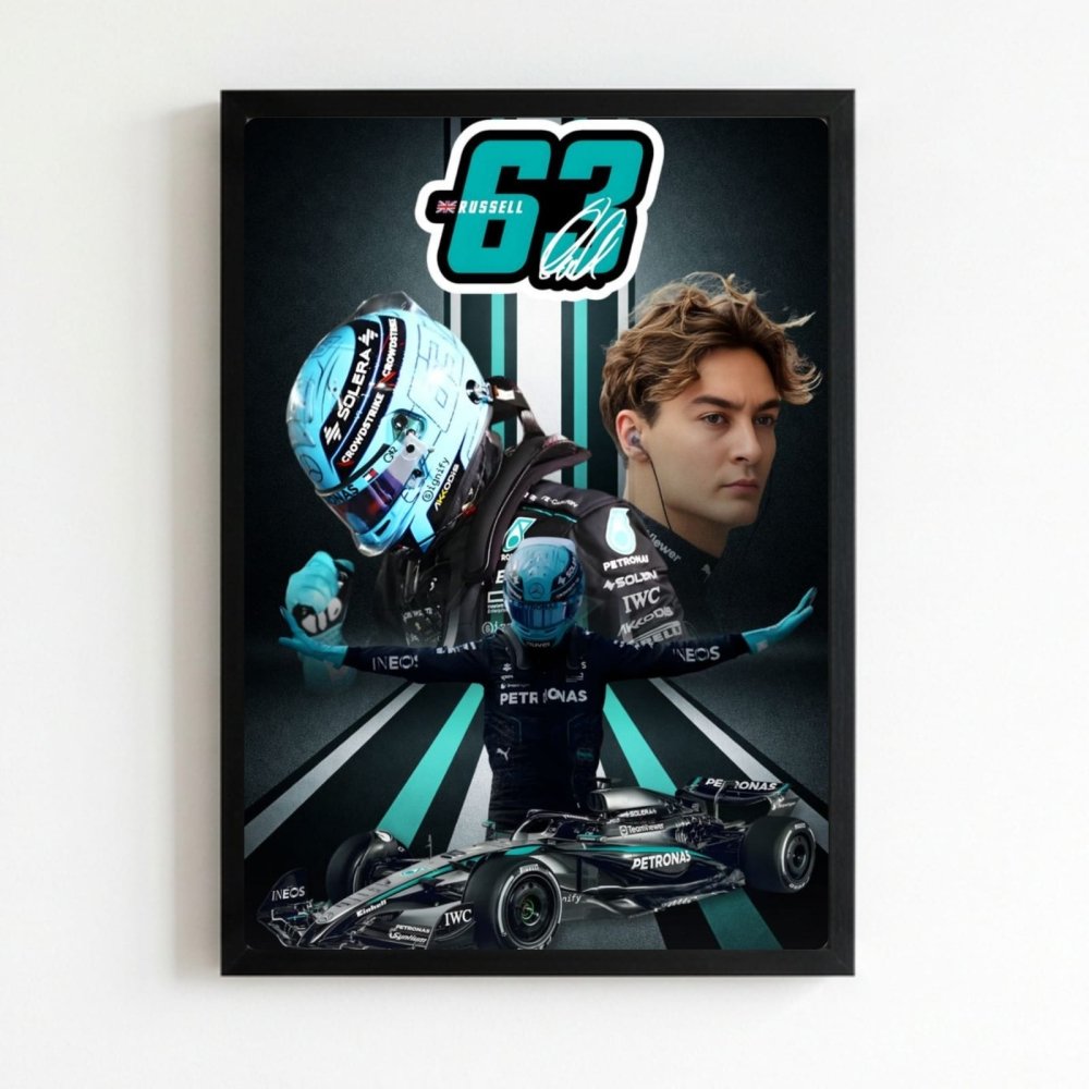 george russell mercedes f1 - Vibes Districtgeorge russell mercedes f1 poster NeroVibes District