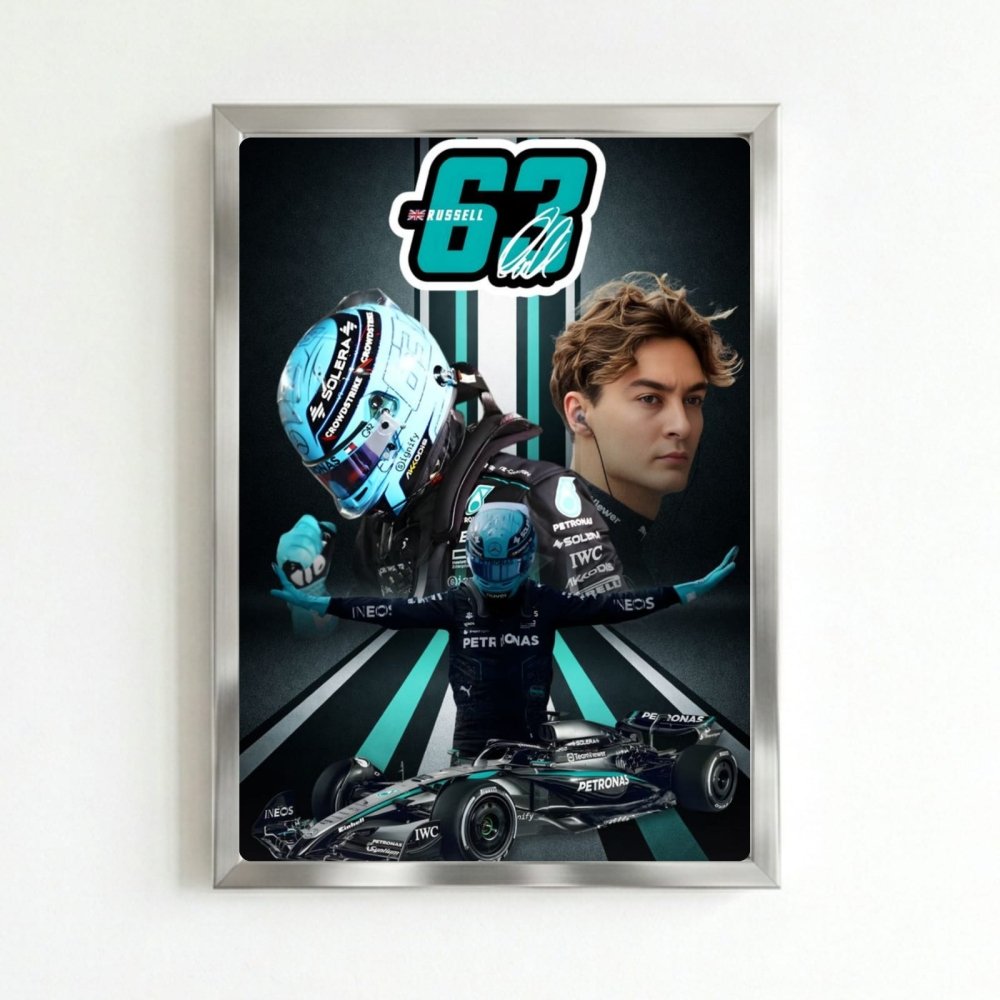 george russell mercedes f1 - Vibes Districtgeorge russell mercedes f1 poster SilverVibes District