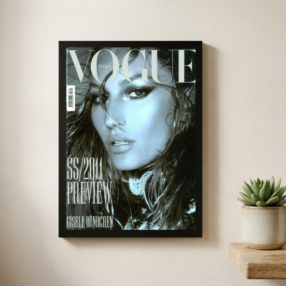 Gisele Bündchen vogue - Vibes DistrictGisele Bündchen vogue poster GoldVibes District