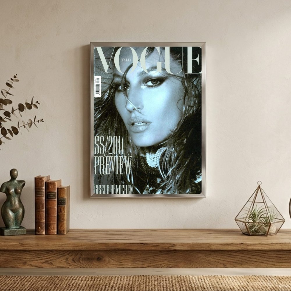 Gisele Bündchen vogue - Vibes DistrictGisele Bündchen vogue poster GoldVibes District