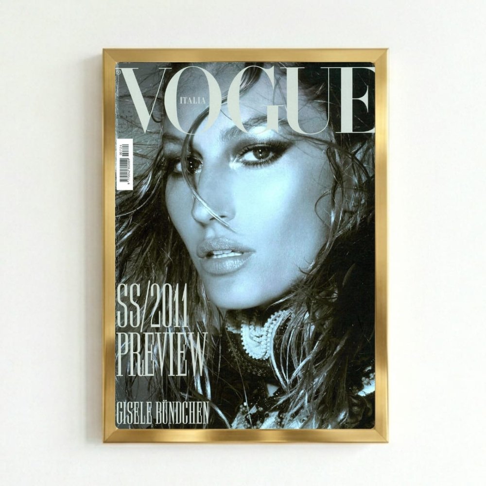 Gisele Bündchen vogue - Vibes DistrictGisele Bündchen vogue poster GoldVibes District