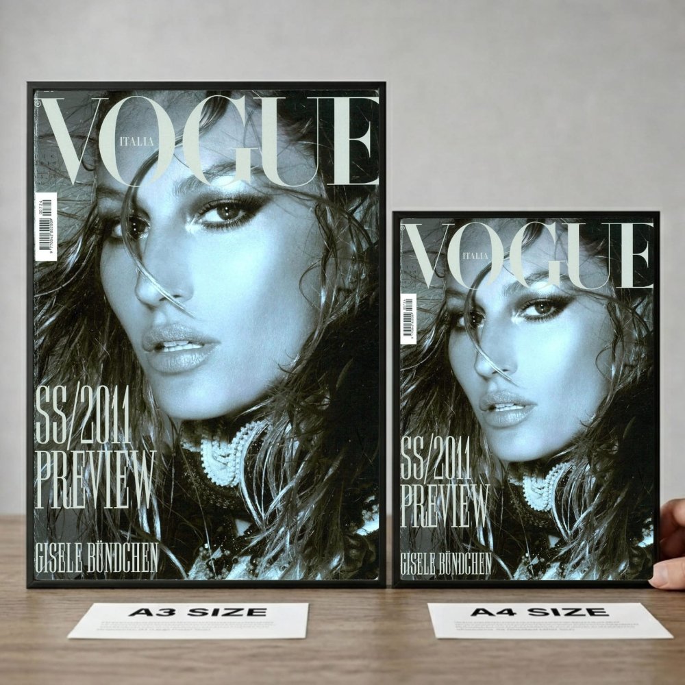 Gisele Bündchen vogue - Vibes DistrictGisele Bündchen vogue poster GoldVibes District