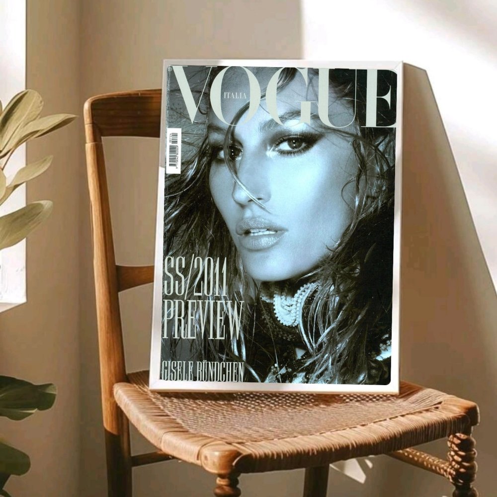 Gisele Bündchen vogue - Vibes DistrictGisele Bündchen vogue poster GoldVibes District
