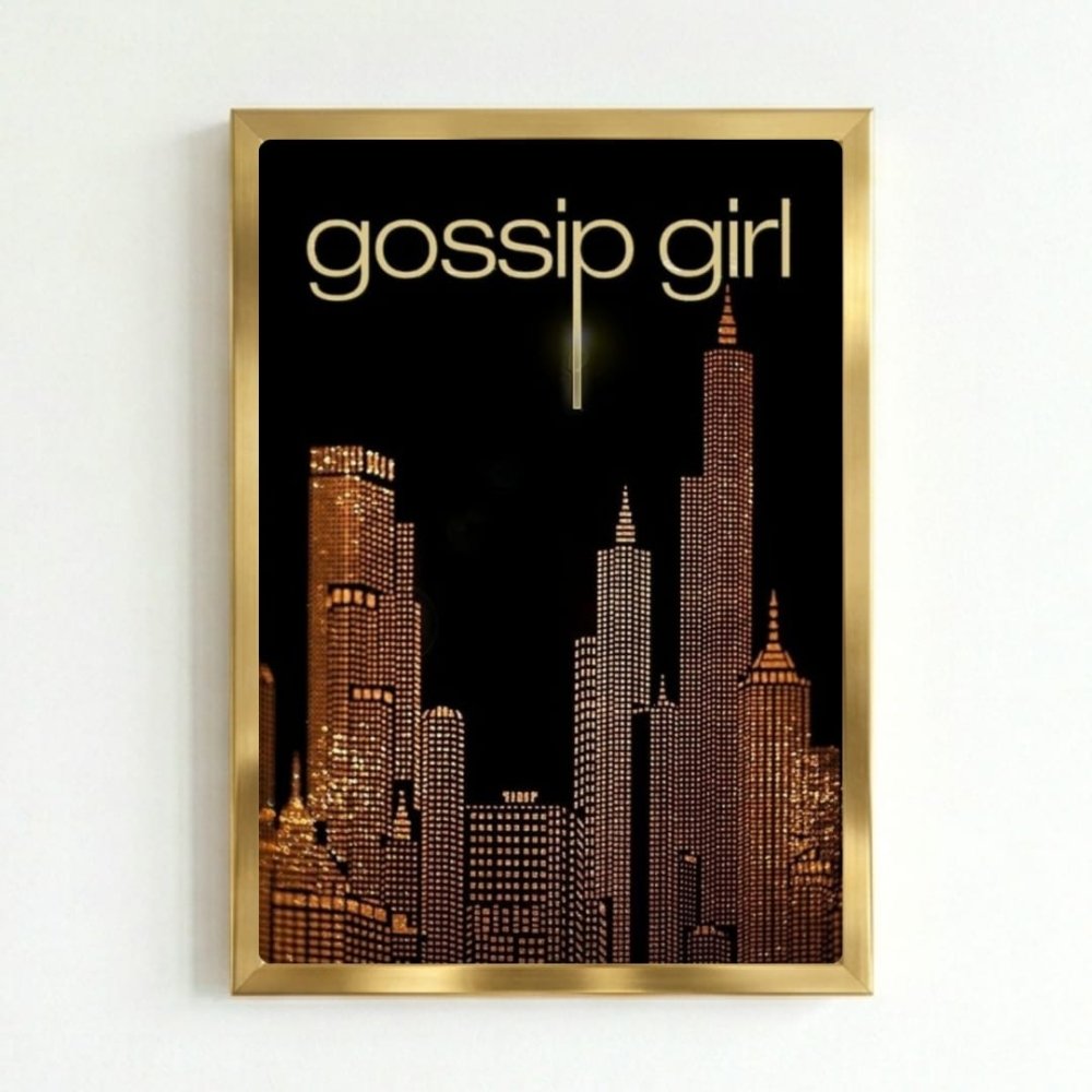 Gossip girl - Vibes DistrictGossip girl poster GoldVibes District