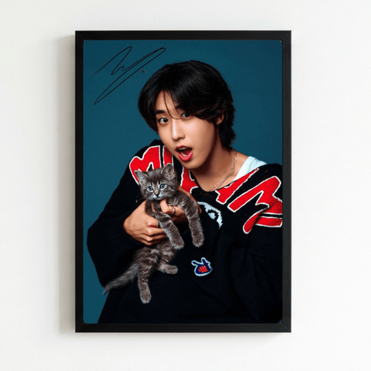 Han Jisung Poster with Frame - Vibes DistrictHan Jisung Poster with Frame NeroVibes District