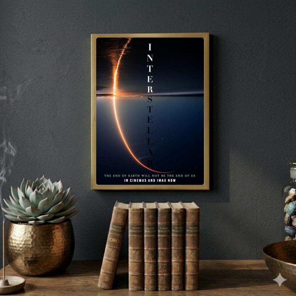 Interstellar - Vibes DistrictInterstellar poster GoldVibes District
