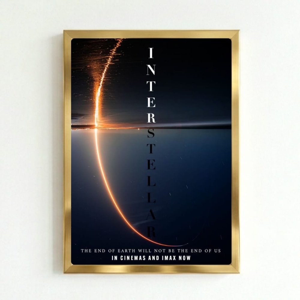 Interstellar - Vibes DistrictInterstellar poster GoldVibes District