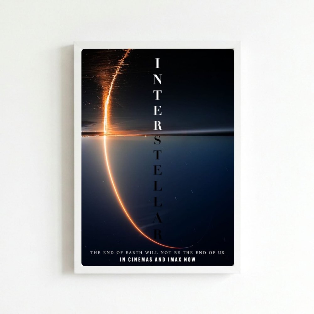 Interstellar - Vibes DistrictInterstellar poster BiancoVibes District