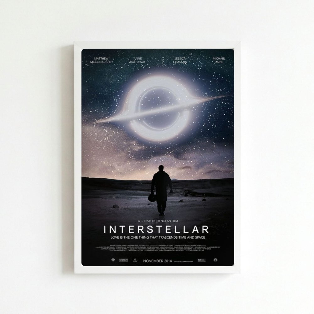 Interstellar - Vibes DistrictInterstellar poster BiancoVibes District