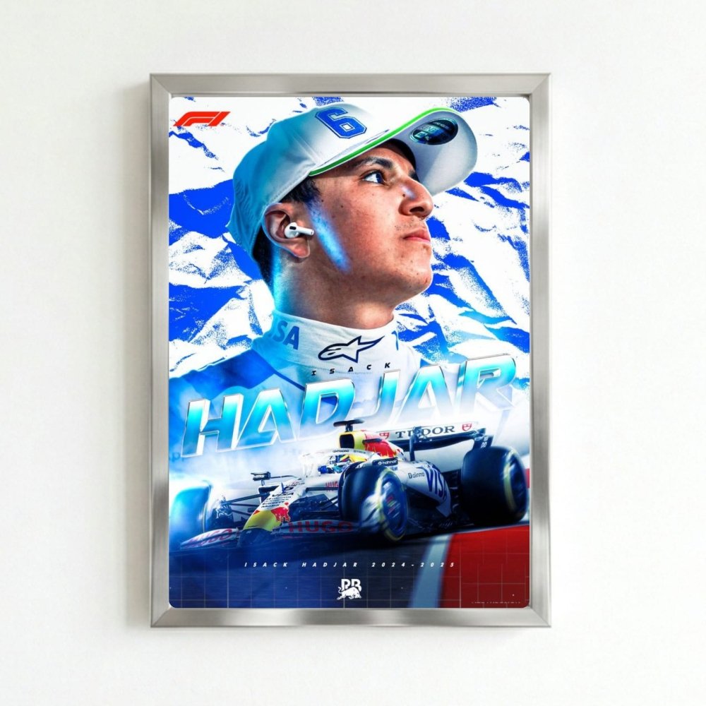 Isac hadjar racing bulls f1 - Vibes DistrictIsac hadjar racing bulls f1 poster NeroVibes District