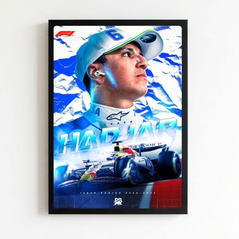 Isac hadjar racing bulls f1 - Vibes DistrictIsac hadjar racing bulls f1 poster NeroVibes District