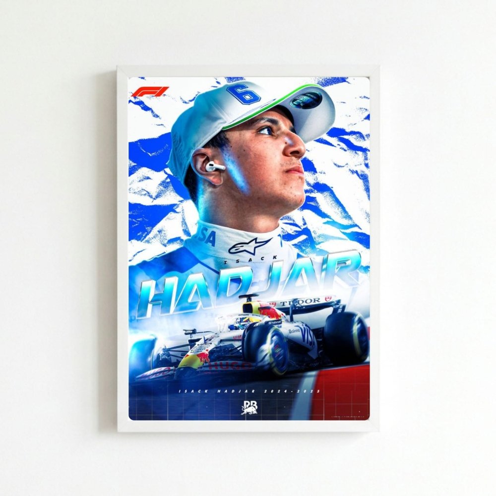Isac hadjar racing bulls f1 - Vibes DistrictIsac hadjar racing bulls f1 poster NeroVibes District