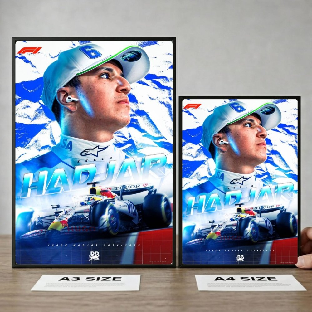 Isac hadjar racing bulls f1 - Vibes DistrictIsac hadjar racing bulls f1 poster NeroVibes District