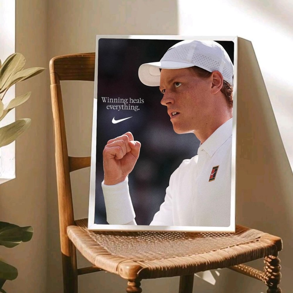 Jannik sinner - tennis - Vibes DistrictJannik sinner - tennis poster GoldVibes District