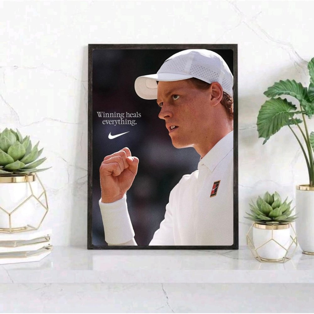 Jannik sinner - tennis - Vibes DistrictJannik sinner - tennis poster GoldVibes District