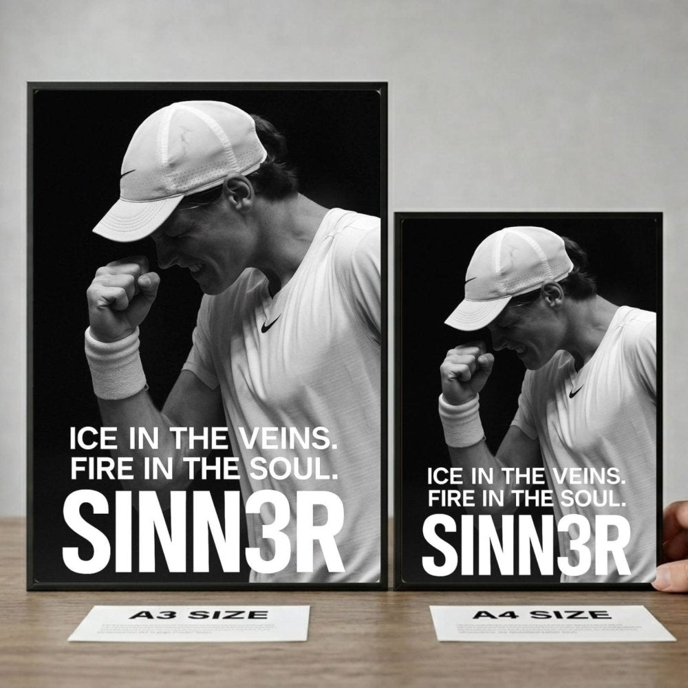 Jannik sinner - tennis - Vibes DistrictJannik sinner - tennis poster GoldVibes District