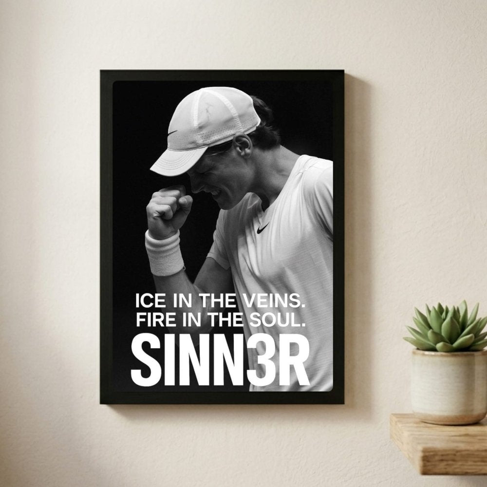 Jannik sinner - tennis - Vibes DistrictJannik sinner - tennis poster GoldVibes District