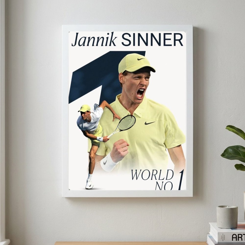 Jannik sinner - tennis - Vibes DistrictJannik sinner - tennis poster GoldVibes District