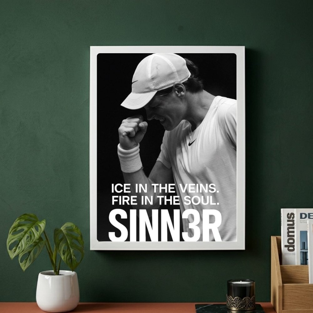 Jannik sinner - tennis - Vibes DistrictJannik sinner - tennis poster GoldVibes District