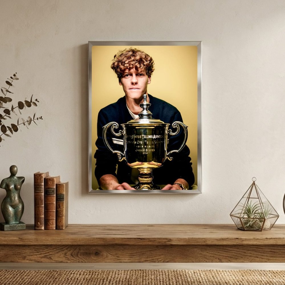 Jannik sinner - tennis - Vibes DistrictJannik sinner - tennis poster GoldVibes District