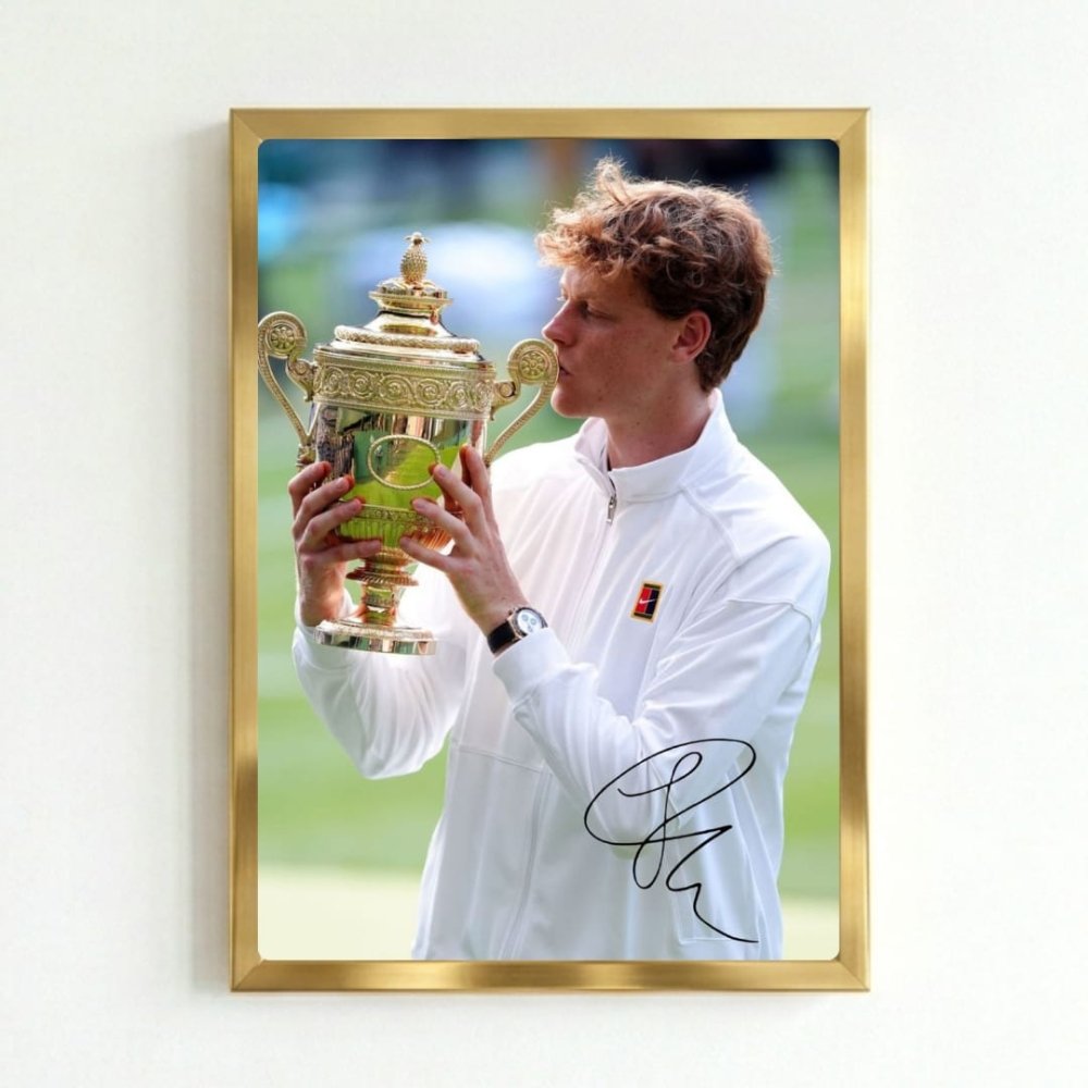 Jannik sinner - tennis - Vibes DistrictJannik sinner - tennis poster GoldVibes District