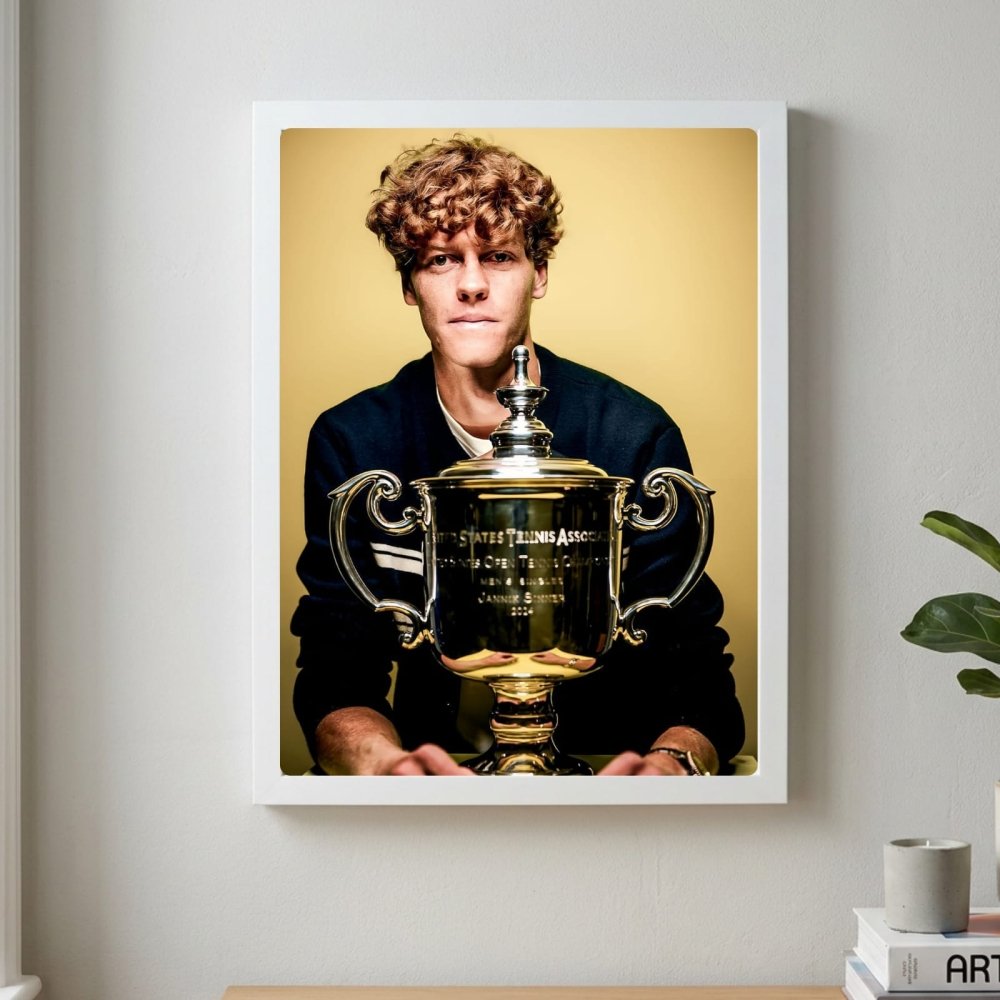 Jannik sinner - tennis - Vibes DistrictJannik sinner - tennis poster GoldVibes District