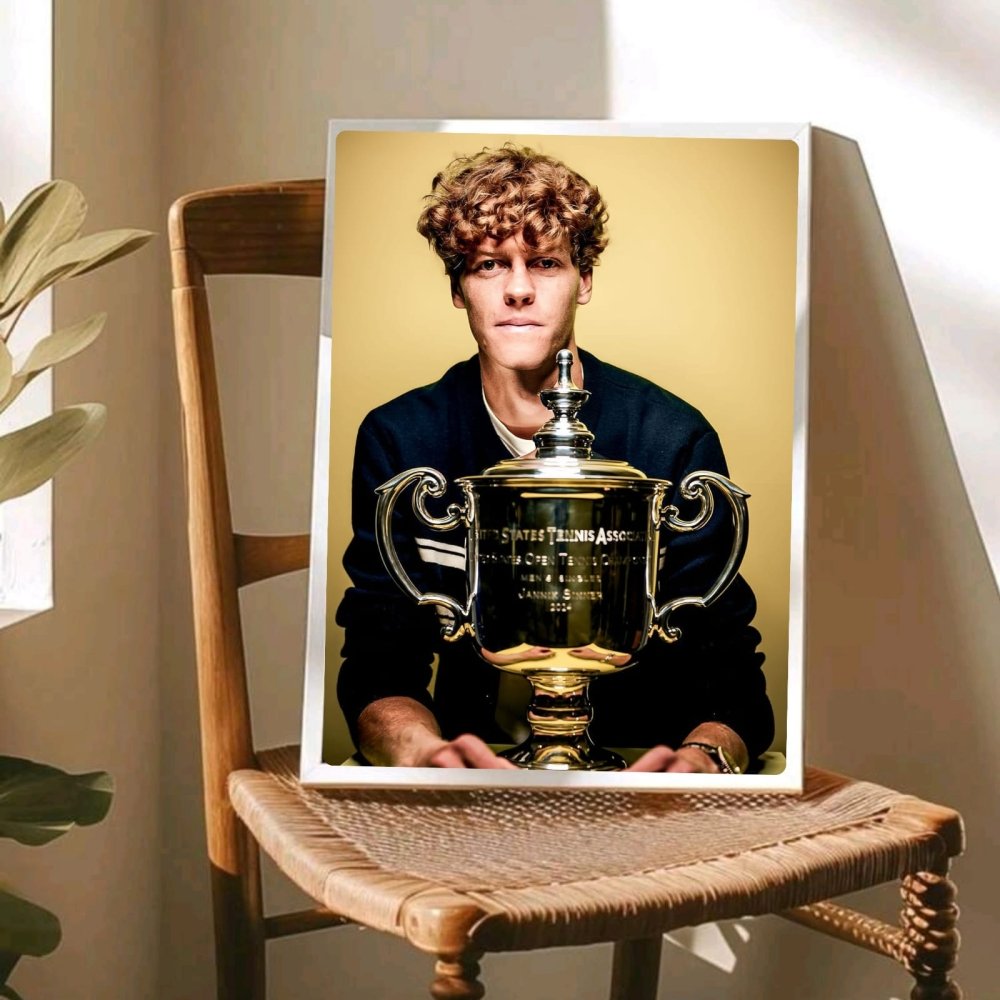 Jannik sinner - tennis - Vibes DistrictJannik sinner - tennis poster GoldVibes District