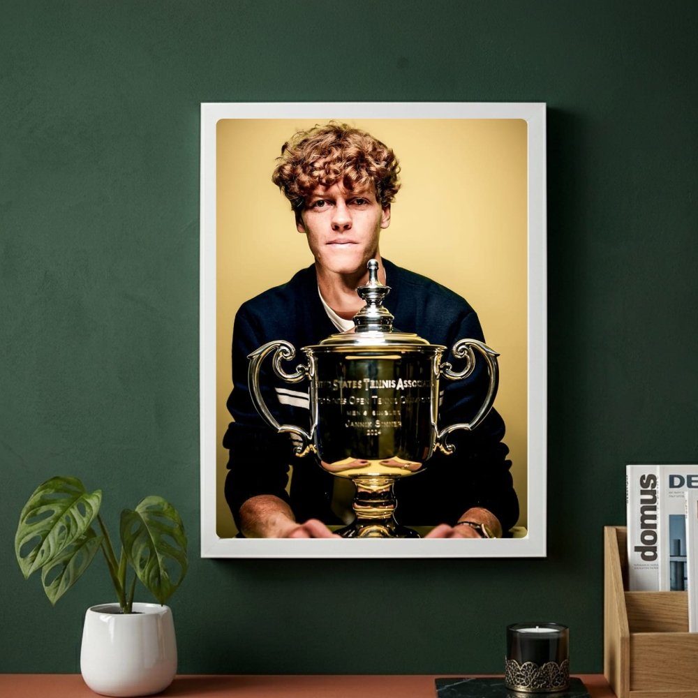 Jannik sinner - tennis - Vibes DistrictJannik sinner - tennis poster GoldVibes District