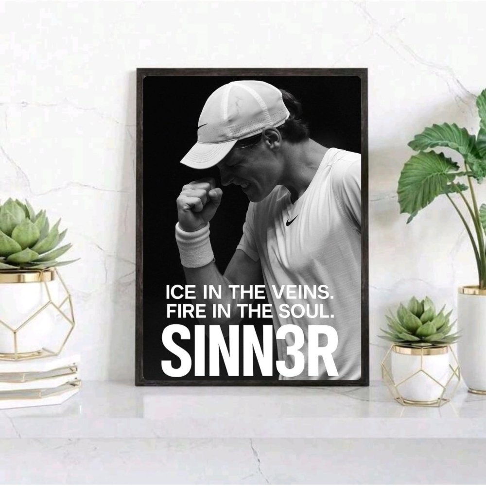 Jannik sinner - tennis - Vibes DistrictJannik sinner - tennis poster GoldVibes District
