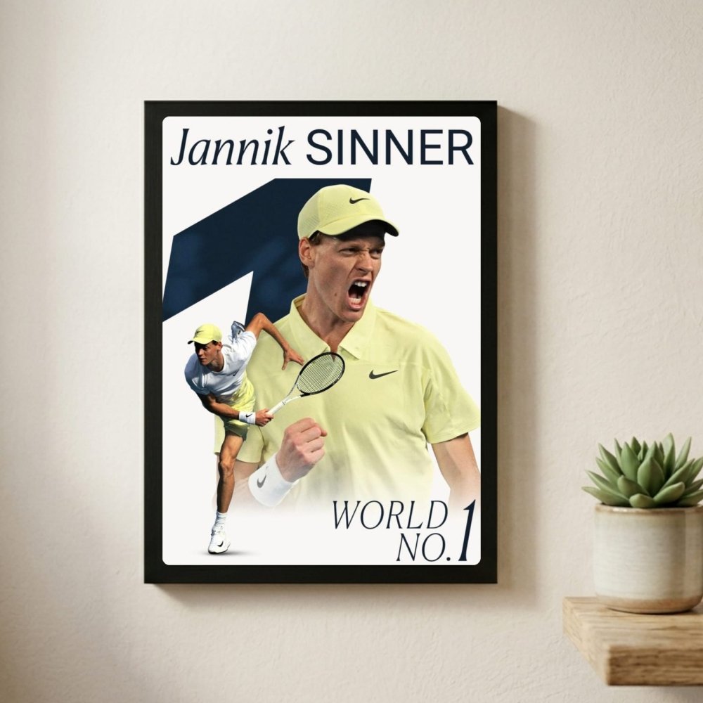 Jannik sinner - tennis - Vibes DistrictJannik sinner - tennis poster GoldVibes District