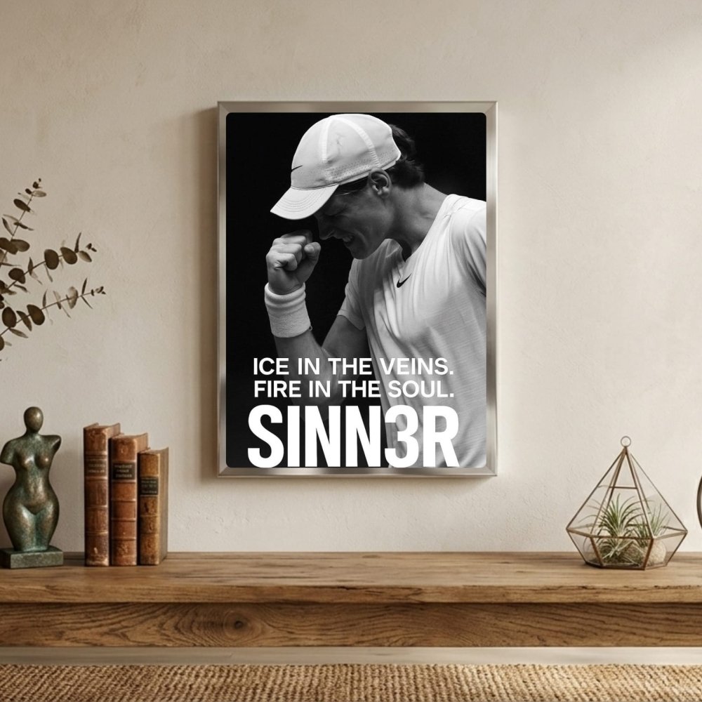 Jannik sinner - tennis - Vibes DistrictJannik sinner - tennis poster GoldVibes District